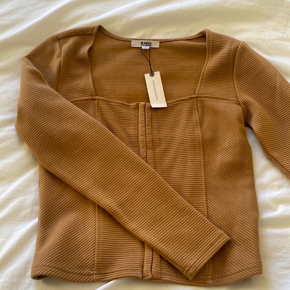 Tan corset top